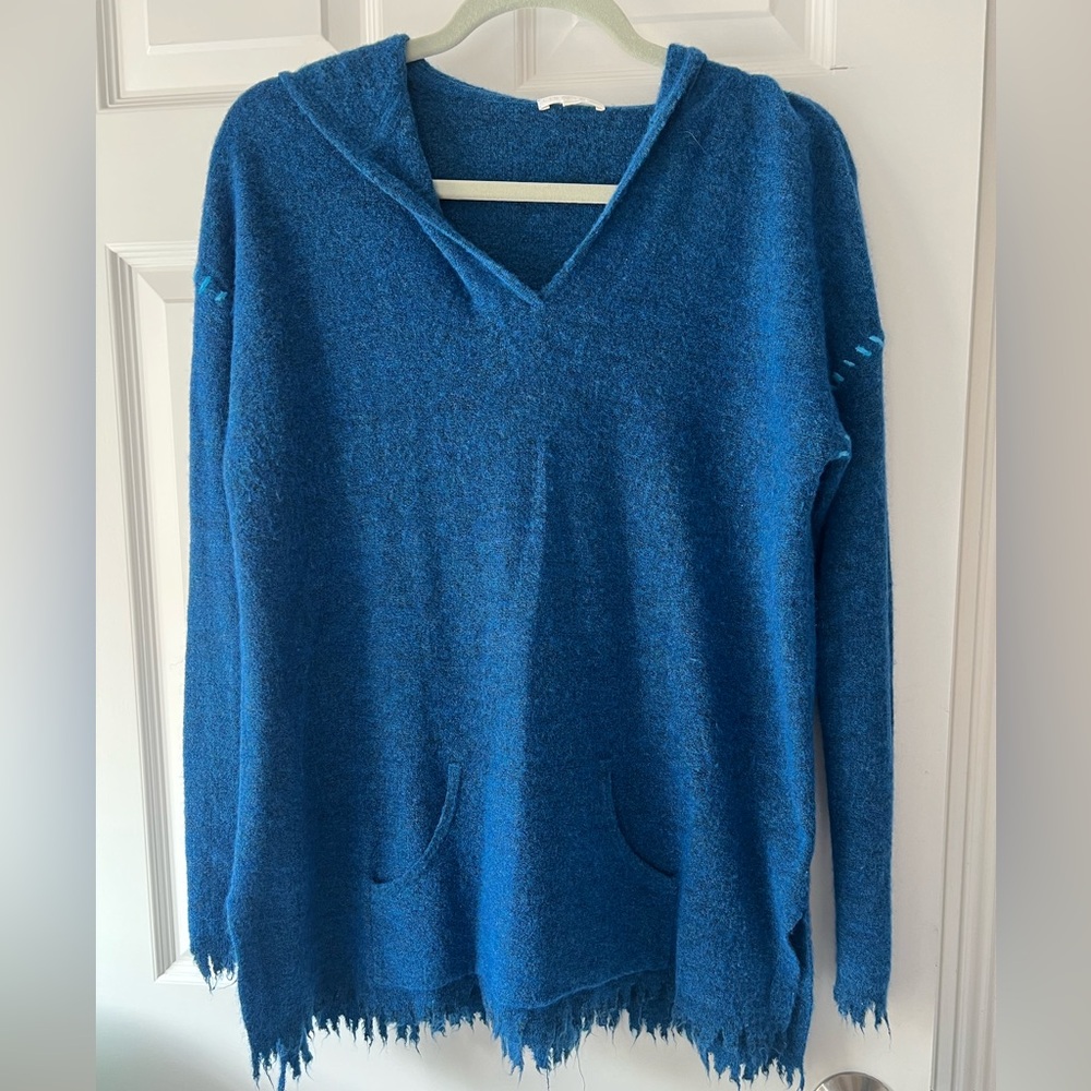 Lisa Todd Gorgeous Blue Hoodie Sweater